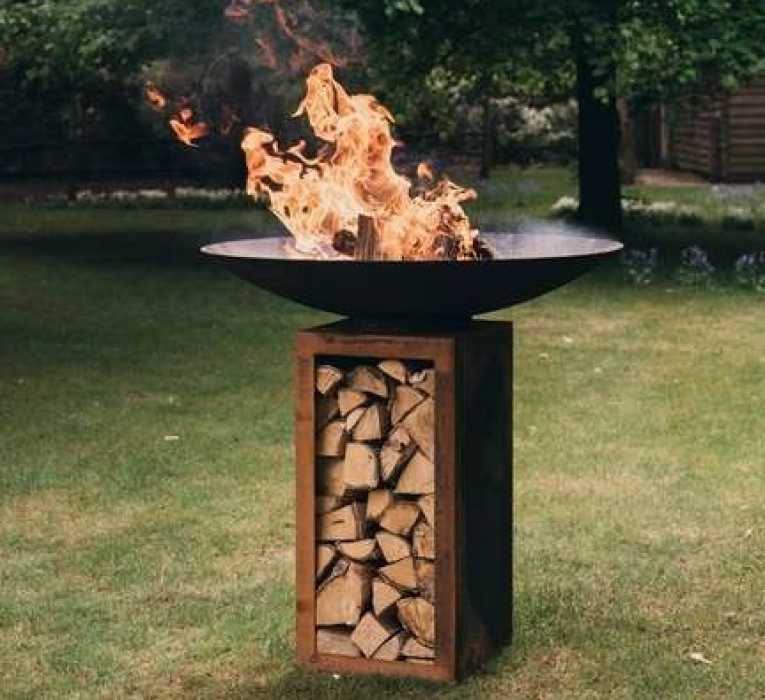 Plancha au feu de bois