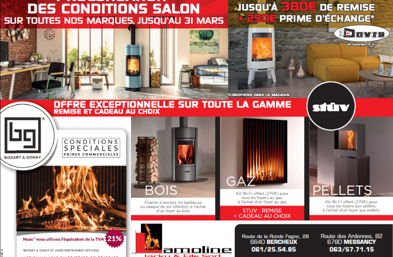 prolongation de nos conditions salon sur toutes nos marques, jusqu'au 31 mars
